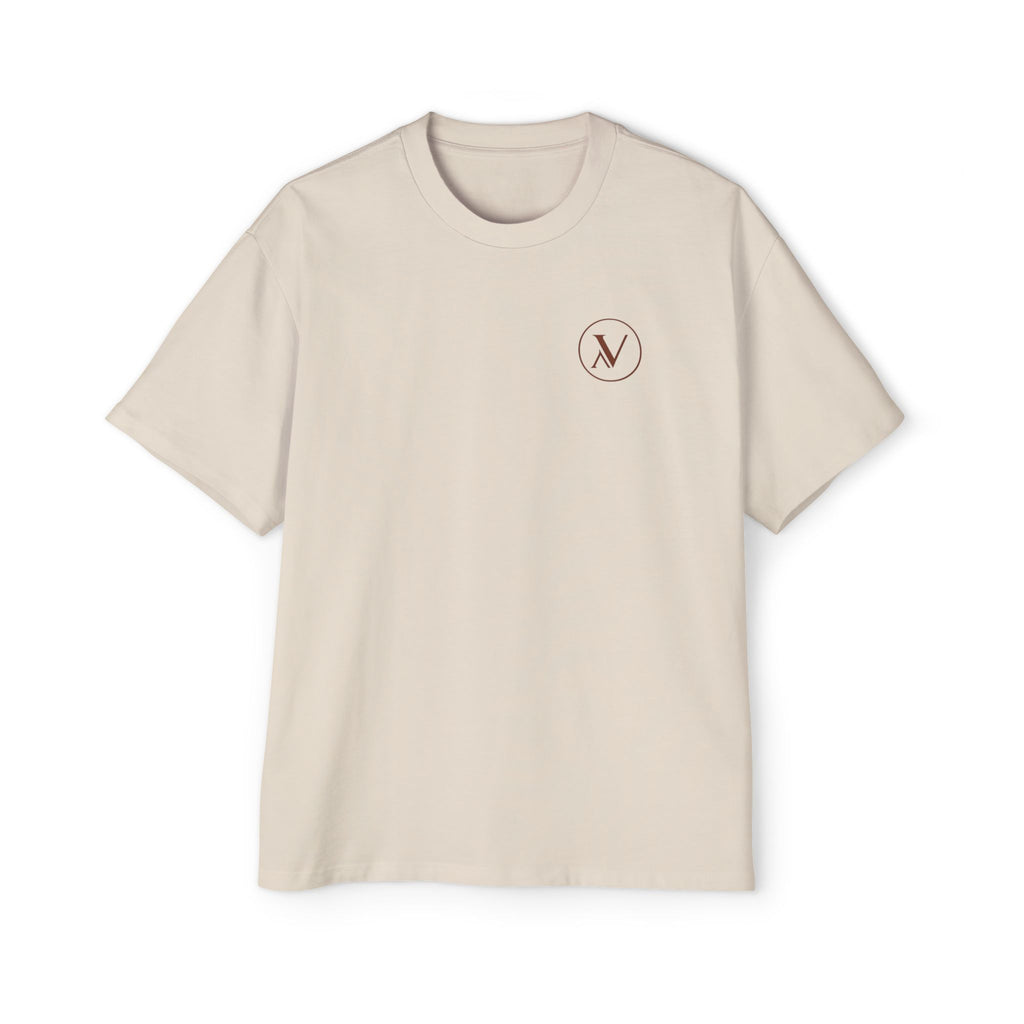 THE VANTE CODE Oversized Tee- ECRU/CLAY
