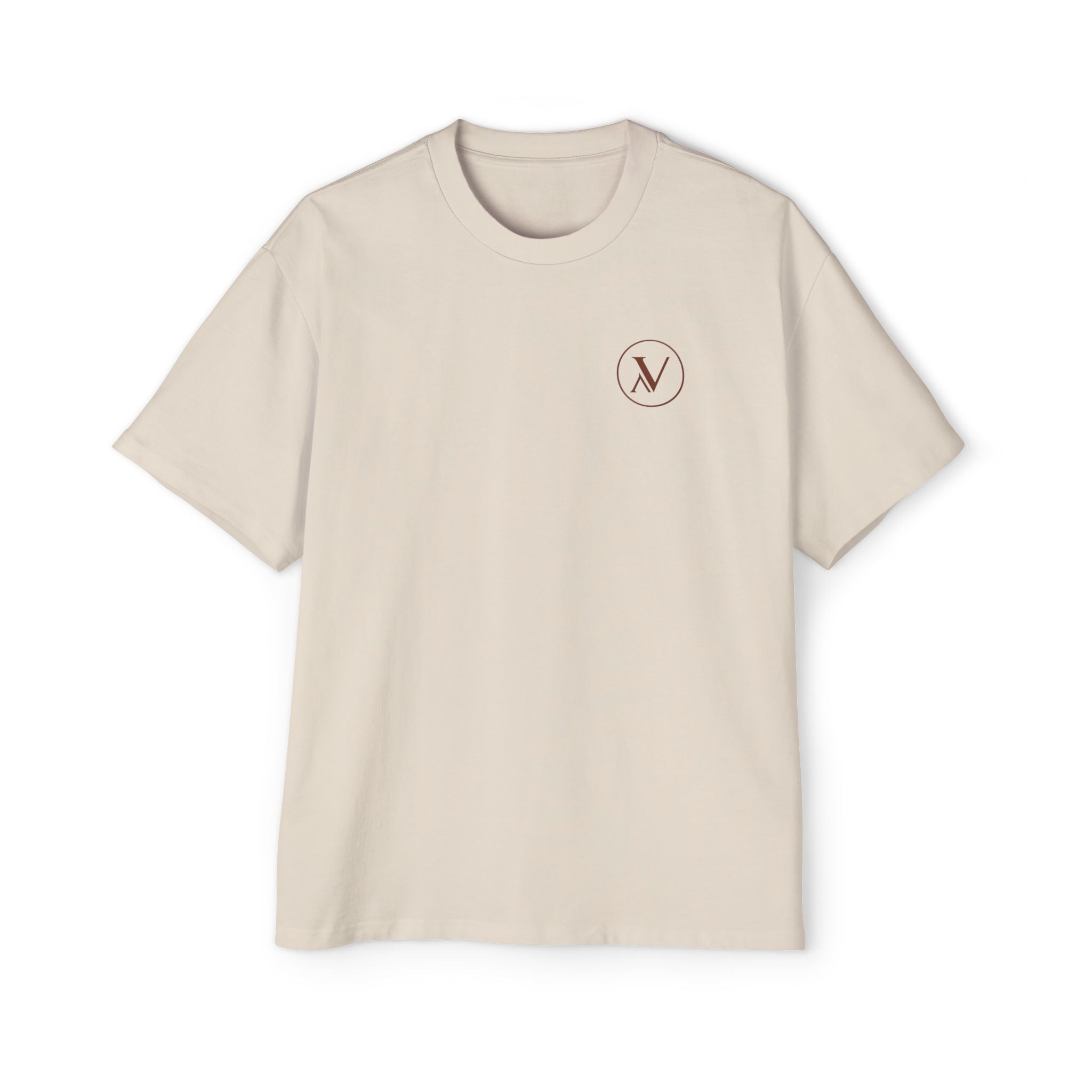 THE VANTE CODE Oversized Tee- ECRU/CLAY