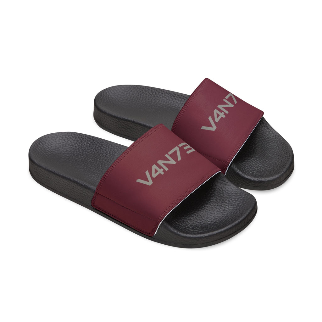 V4N73 CODE Slides| Burgundy +Sand