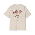 THE VANTE CODE Oversized Tee- ECRU/CLAY